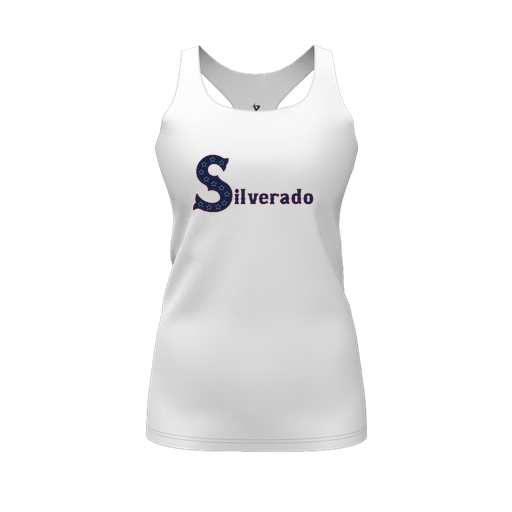 [FT0TRBWH-FYS-LOGO2] Decker Racerback Tank Top (Female Youth S, White, Logo 2)