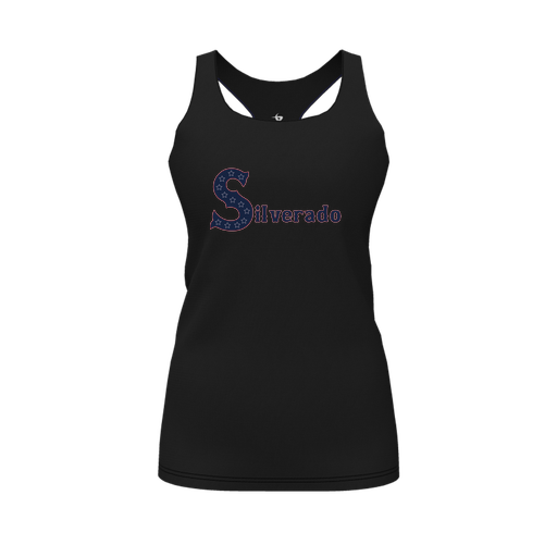 [FT0TRBBK-FYS-LOGO2] Decker Racerback Tank Top (Female Youth S, Black, Logo 2)