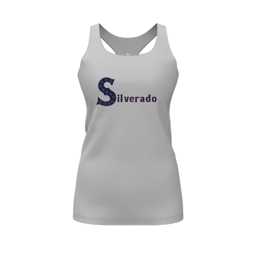 [FT0TRBGY-FYS-LOGO2] Decker Racerback Tank Top (Female Youth S, Gray, Logo 2)