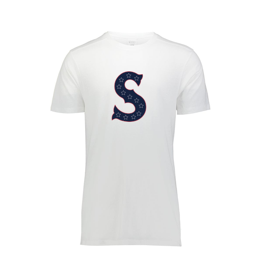 [FTSCUBWH-AS-LOGO1] Decker Men's Tri-Blend T-Shirt - Short Sleeve (Adult S, White, Logo 1)