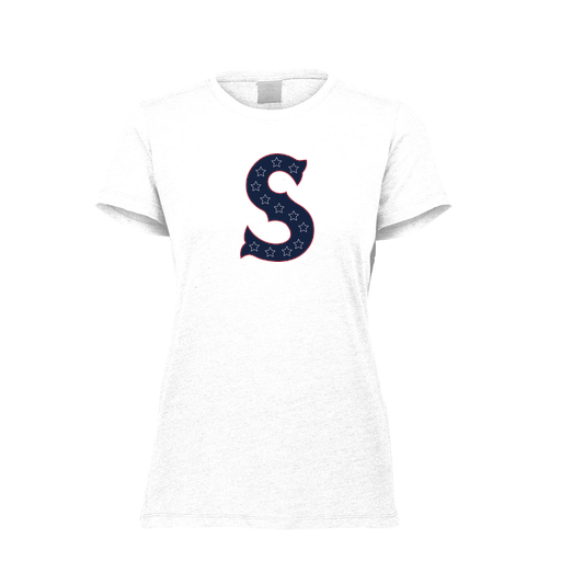 [FTSCUBWH-FAXS-LOGO1] Decker Women's Tri-Blend T-Shirt - Short Sleeve (Female Adult XS, White, Logo 1)