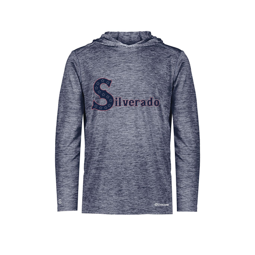 [FOLHCGNV-AS-LOGO2] Decker Men's Charge Hoodie (Adult S, Navy, Logo 2)