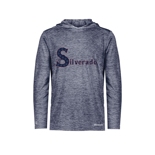 [FOLHCGNV-YS-LOGO2] Decker Youth Charge Hoodie (Youth S, Navy, Logo 2)