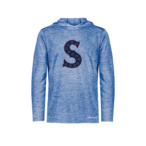 [FOLHCGRY-YS-LOGO1] Decker Youth Charge Hoodie (Youth S, Royal, Logo 1)