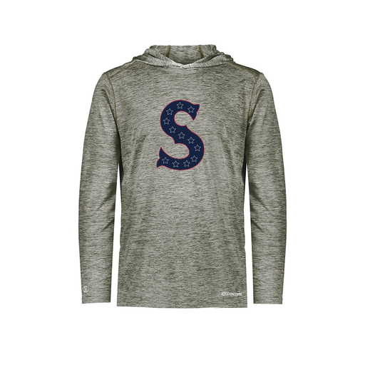 [FOLHCGGY-YS-LOGO1] Decker Youth Charge Hoodie (Youth S, Gray, Logo 1)