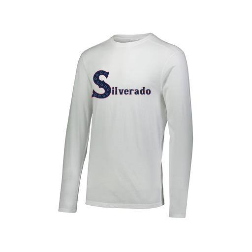 [FTLCUBWH-AXS-LOGO2] Decker Men's Tri-Blend T-Shirt - Long Sleeve (Adult XS, White, Logo 2)