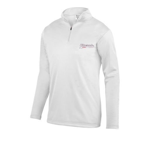 [FOLQFFWH-AS-LOGO3] Decker Men's FlexFleece 1/4 Zip (Adult S, White, Logo 3)